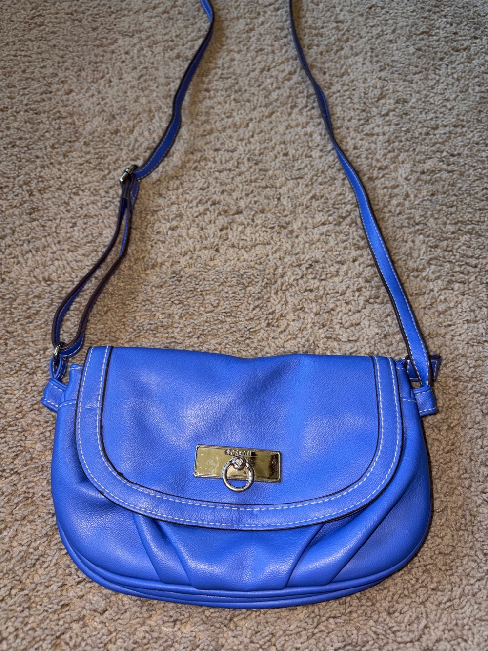 Rosetti Periwinkle Blue Multi-compartment Small Shoulder Bag Purse